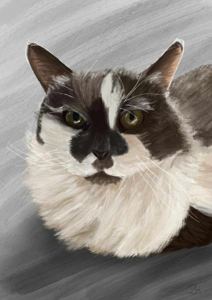 Navigating the Creative Journey: The Challenges of Becoming a Successful Digital Pet Portrait Artist 3 ethal pet portrait