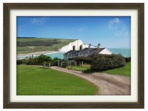 The Seven Sisters - framed landscape painting