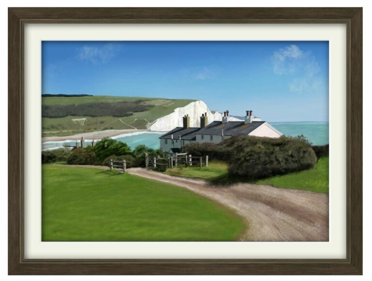 The Seven Sisters - hand painted landscape commission