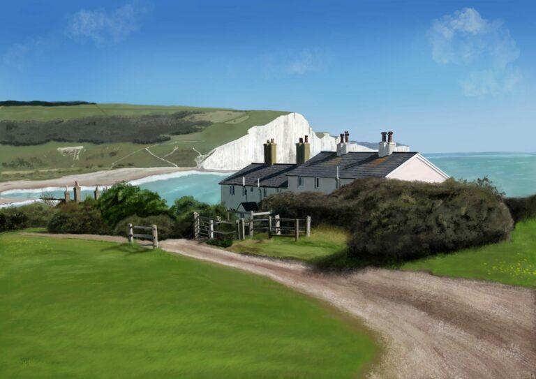 The Seven Sisters on a beautiful sunny day