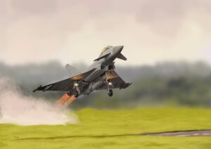 Navigating the Creative Journey: The Challenges of Becoming a Successful Digital Pet Portrait Artist 6 Painting of a Eurofighter takeoff